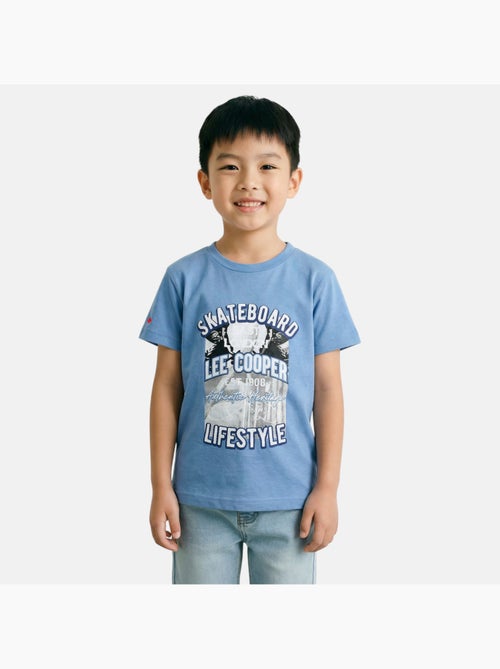 Lee Cooper - T shirt bambino a maniche corte dallo stile urbano ispirato al mondo dello skateboard - Kiabi