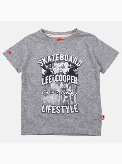 Lee Cooper - T shirt bambino a maniche corte dallo stile urbano ispirato al mondo dello skateboard - Kiabi