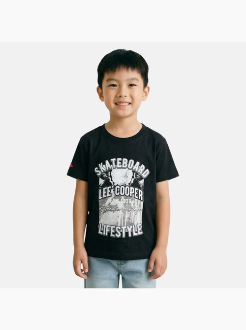 Lee Cooper - T shirt bambino a maniche corte dallo stile urbano ispirato al mondo dello skateboard - Kiabi