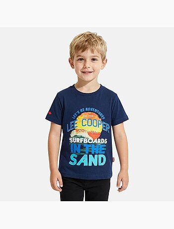 Lee Cooper - T-shirt da ragazzo a maniche corte con design colorato