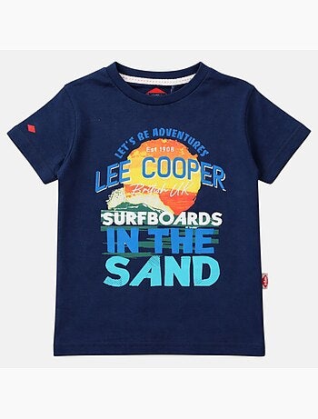 Lee Cooper - T-shirt da ragazzo a maniche corte con design colorato