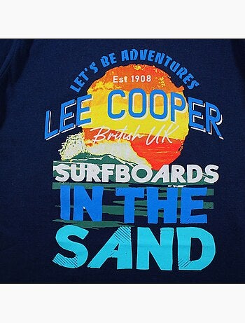 Lee Cooper - T-shirt da ragazzo a maniche corte con design colorato