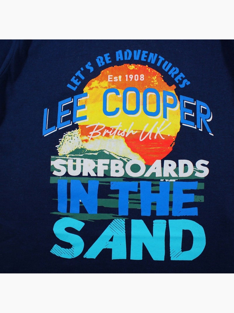 Lee Cooper - T-shirt da ragazzo a maniche corte con design colorato Blu marino - Kiabi