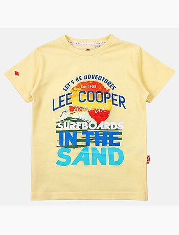 Lee Cooper - T-shirt da ragazzo a maniche corte con design colorato