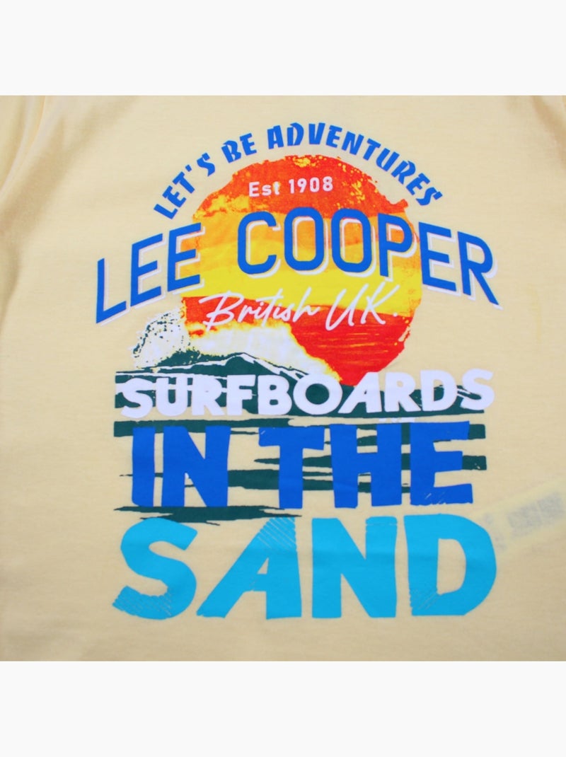 Lee Cooper - T-shirt da ragazzo a maniche corte con design colorato Giallo - Kiabi