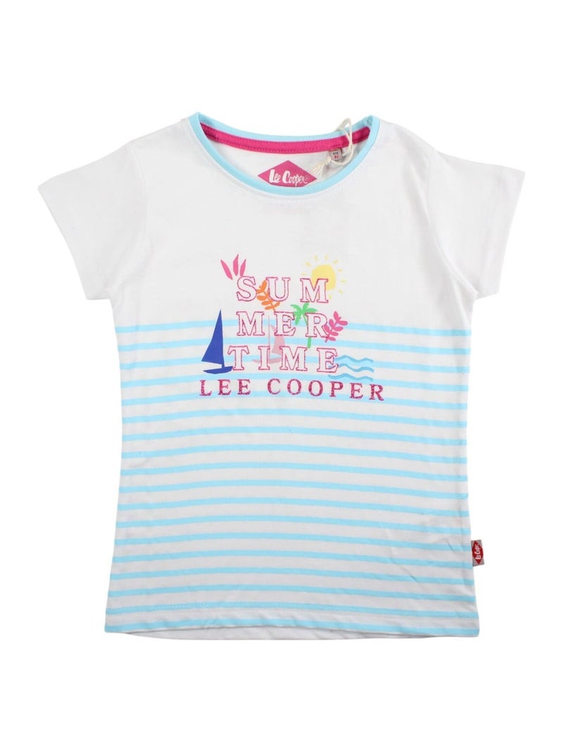 Lee Cooper - T-shirt maniche corte bambina Blu - Kiabi