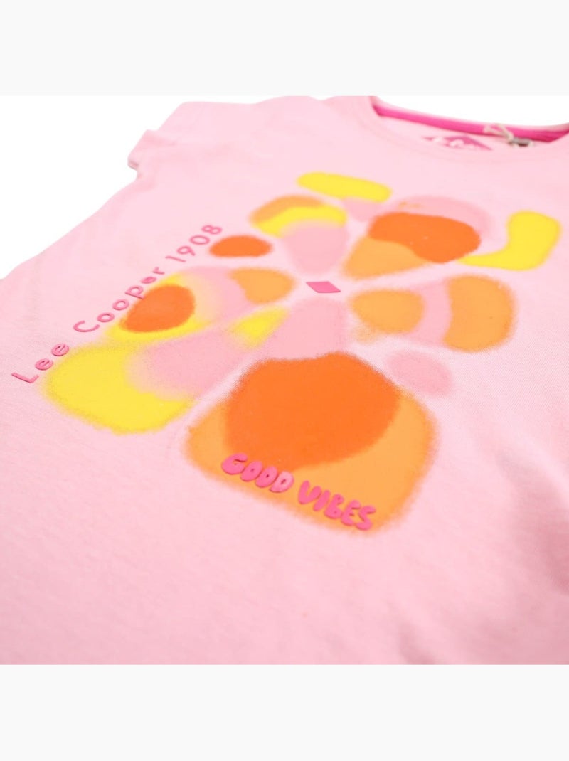 Lee Cooper - T-shirt maniche corte bambina Rosa chiaro - Kiabi