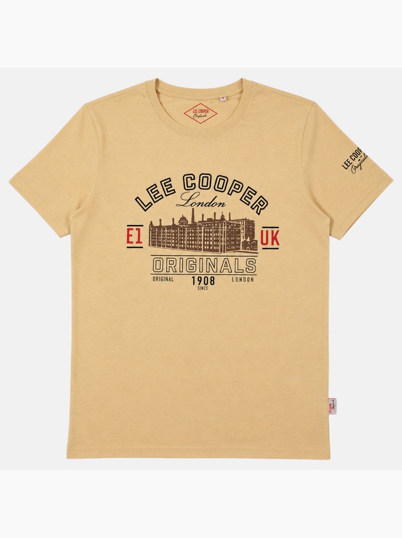 Lee Cooper - T shirt uomo  a maniche corte Beige - Kiabi
