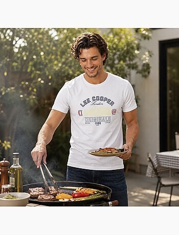 Lee Cooper - T shirt uomo a maniche corte