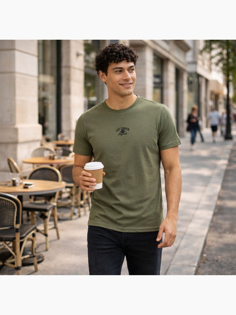 Lee Cooper - T shirt uomo  a maniche corte Cachi - Kiabi