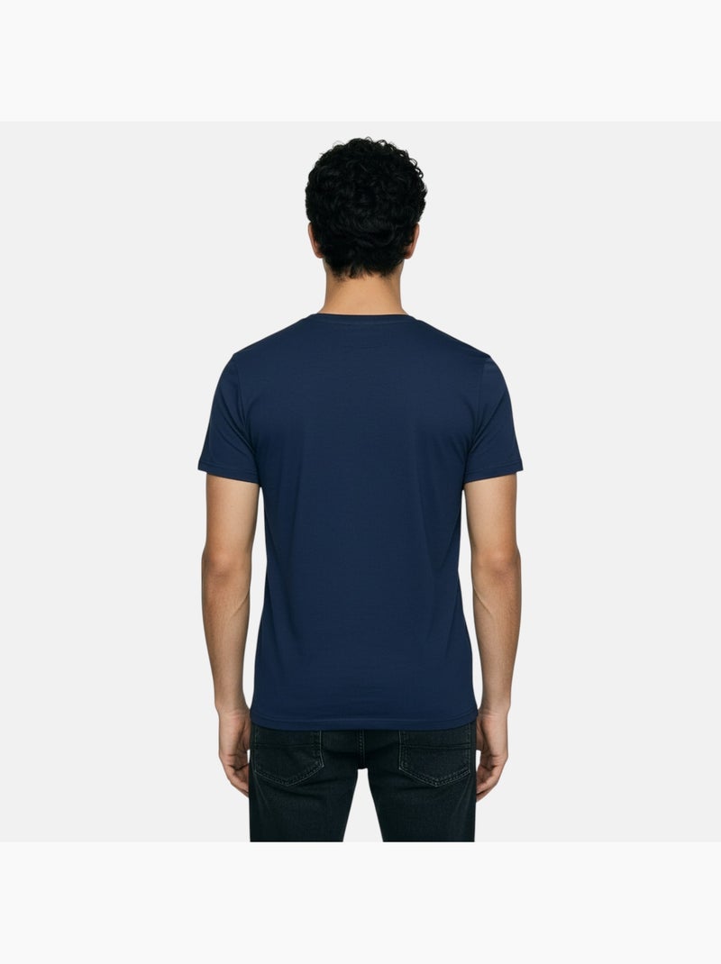Lee Cooper - T-shirt uomo a maniche corte con scollo a V Blu marino - Kiabi
