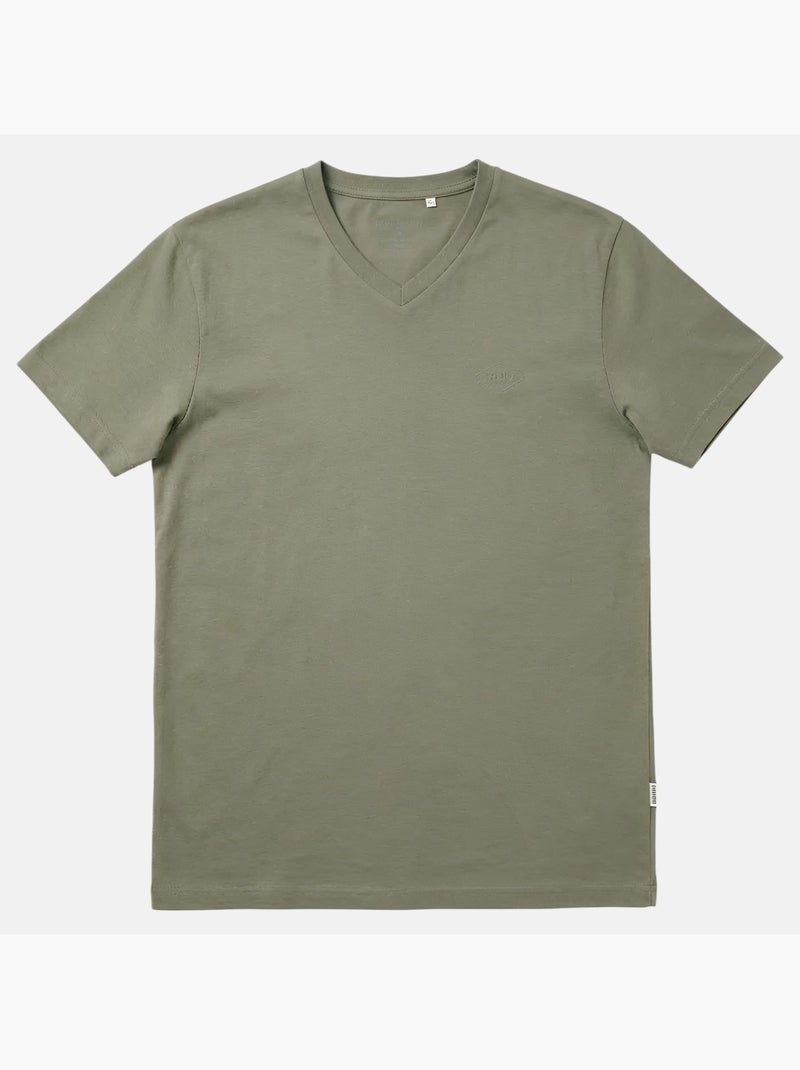 Lee Cooper - T-shirt uomo a maniche corte con scollo a V Cachi - Kiabi