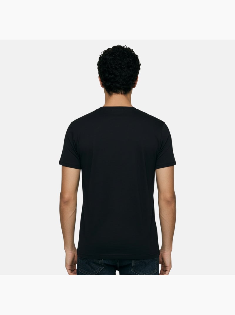 Lee Cooper - T-shirt uomo a maniche corte con scollo a V Nero - Kiabi