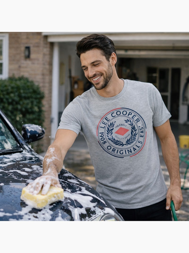 Lee Cooper - T shirt uomo  a maniche corte Grigio - Kiabi