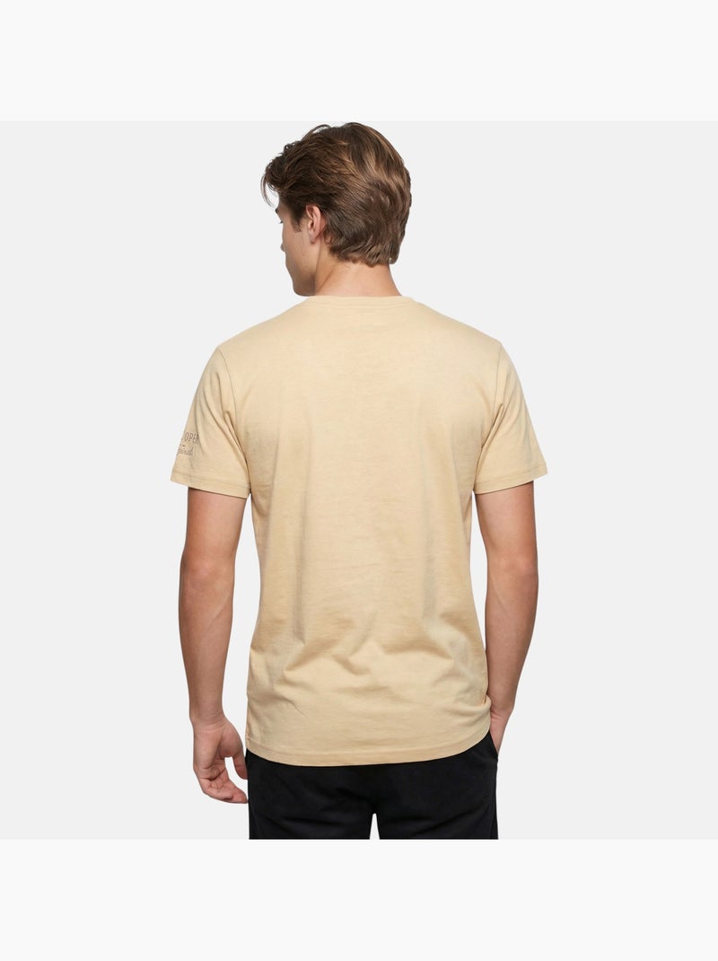 Lee Cooper - T-shirt uomo beige maniche corte con tasca a contrasto Beige - Kiabi
