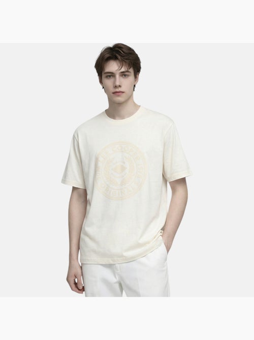 Lee Cooper - T-shirt uomo bianco maniche corte con logo embossato - Kiabi