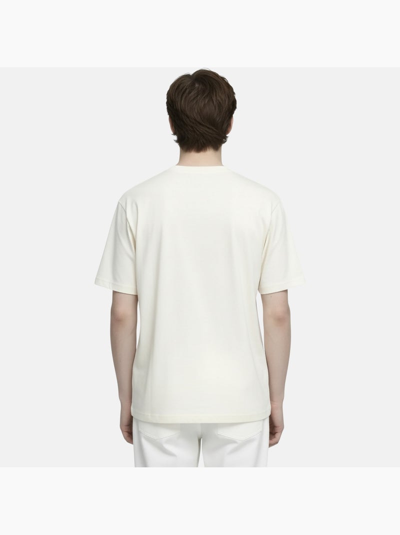 Lee Cooper - T-shirt uomo bianco maniche corte con logo embossato Bianco - Kiabi