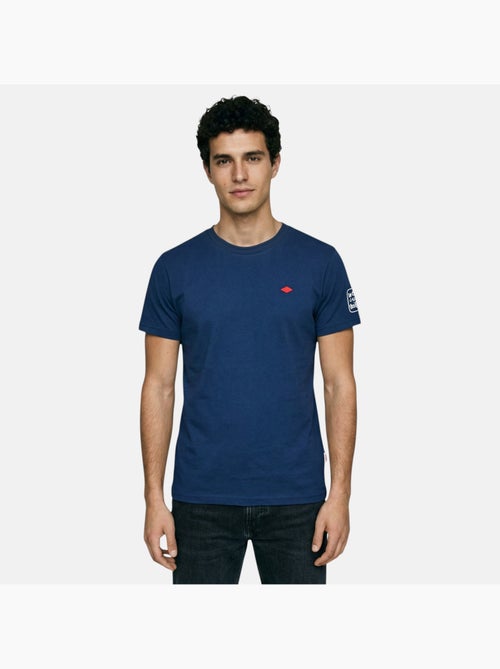 Lee Cooper - T-shirt uomo blu navy maniche corte collo rotondo - Kiabi