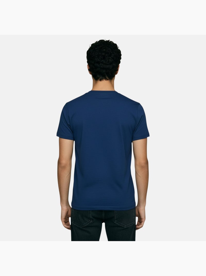 Lee Cooper - T-shirt uomo blu navy maniche corte collo rotondo Blu marino - Kiabi