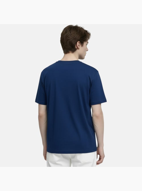 Lee Cooper - T-shirt uomo blu navy maniche corte con logo embossato - Kiabi