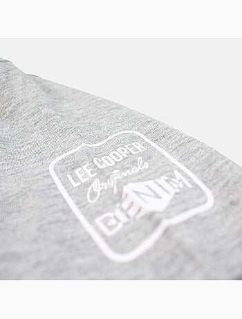 Lee Cooper - T-shirt uomo grigio maniche corte collo rotondo