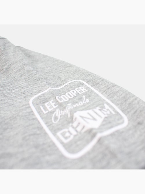 Lee Cooper - T-shirt uomo grigio maniche corte collo rotondo - Kiabi