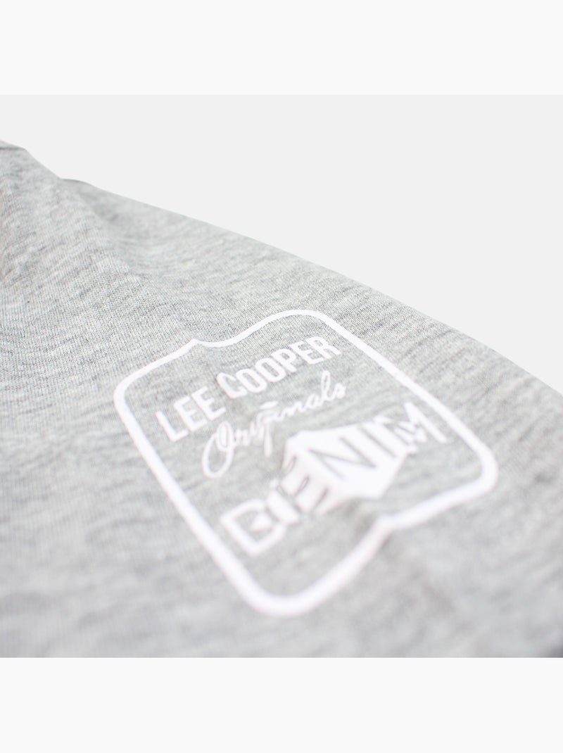 Lee Cooper - T-shirt uomo grigio maniche corte collo rotondo Grigio - Kiabi