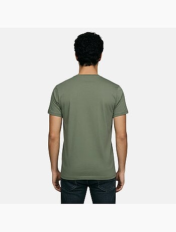 Lee Cooper - T-shirt uomo kaki maniche corte collo rotondo
