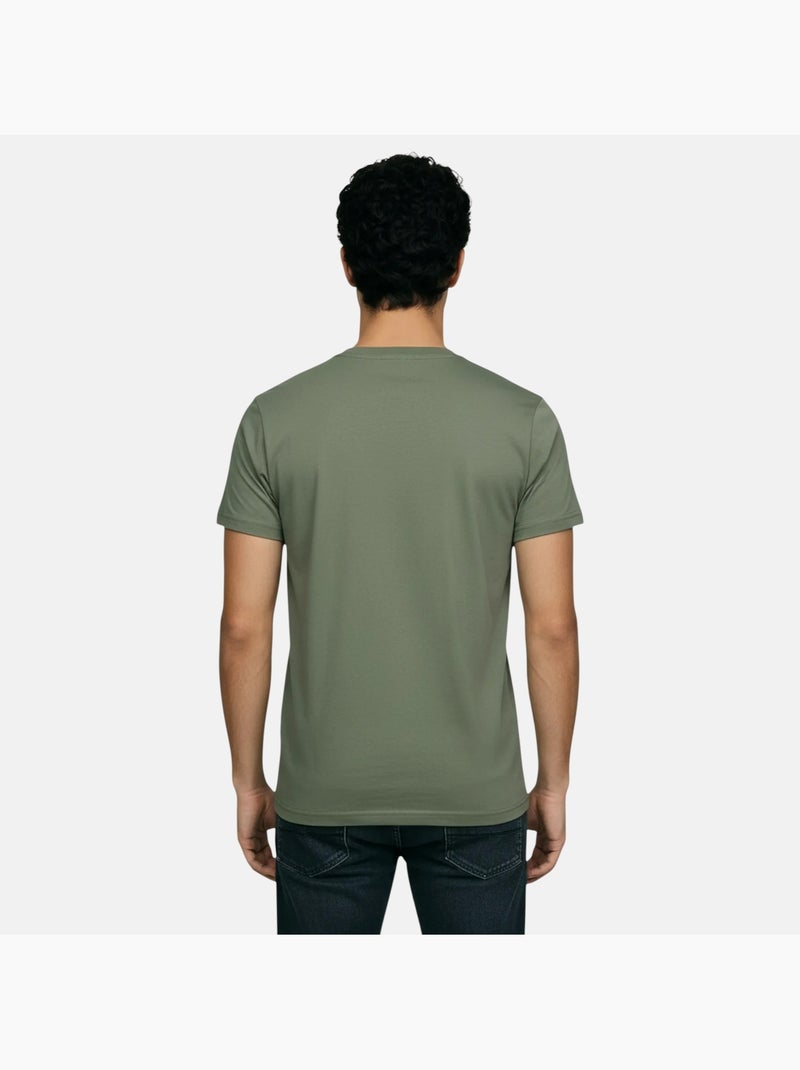 Lee Cooper - T-shirt uomo kaki maniche corte collo rotondo Verde - Kiabi