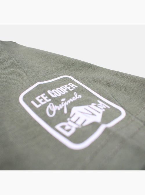 Lee Cooper - T-shirt uomo kaki maniche corte collo rotondo - Kiabi