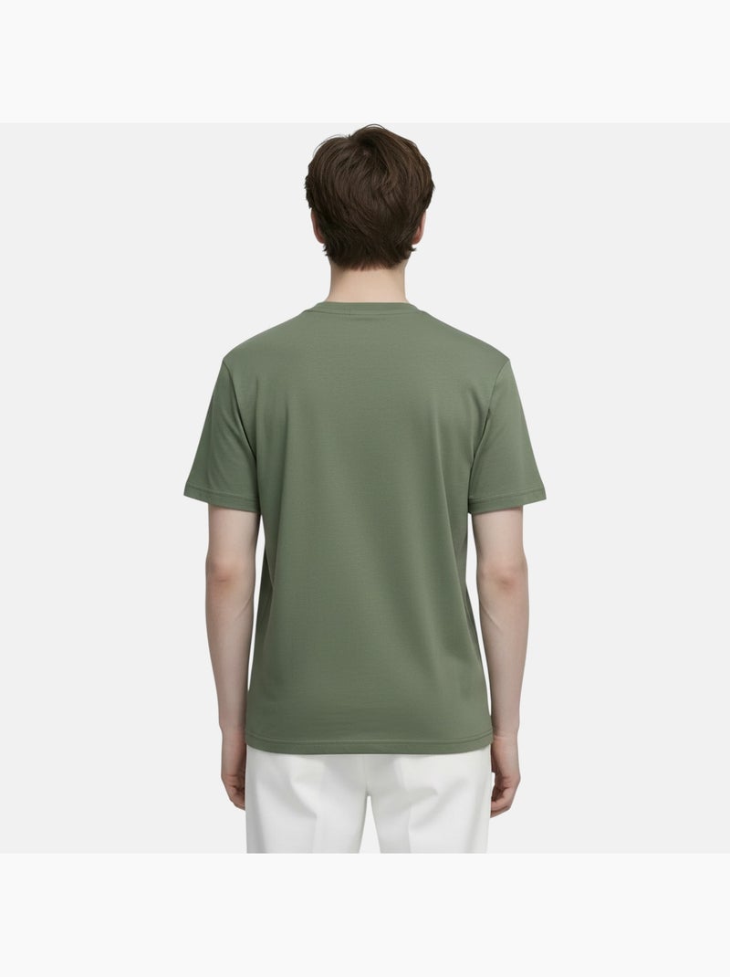 Lee Cooper - T-shirt uomo kaki maniche corte con logo embossato Cachi - Kiabi