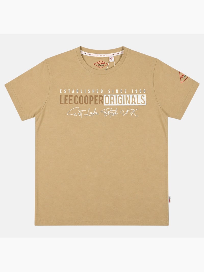 Lee Cooper - T-shirt uomo LEE COOPER a maniche corte Beige - Kiabi