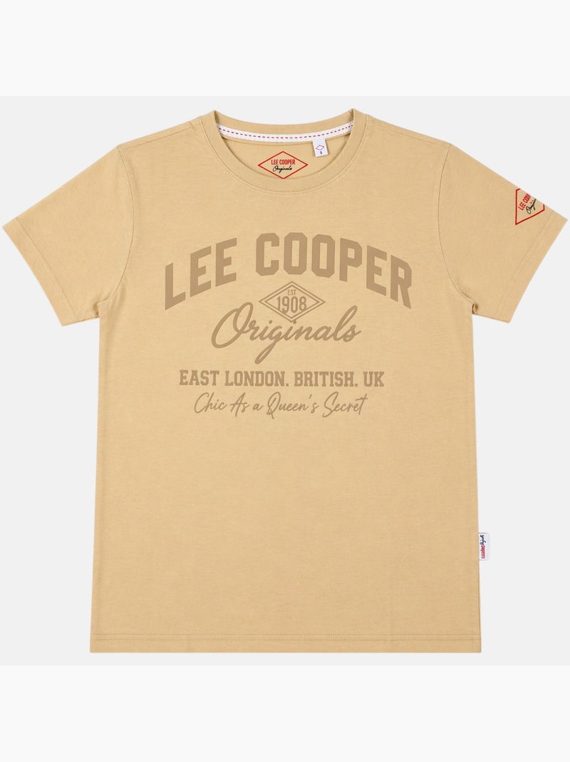 Lee Cooper - T-shirt uomo LEE COOPER a maniche corte Beige - Kiabi