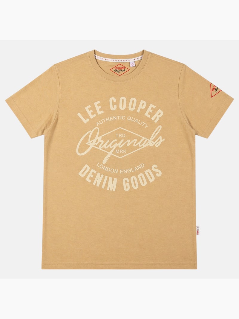 Lee Cooper - T-shirt uomo LEE COOPER a maniche corte Beige - Kiabi