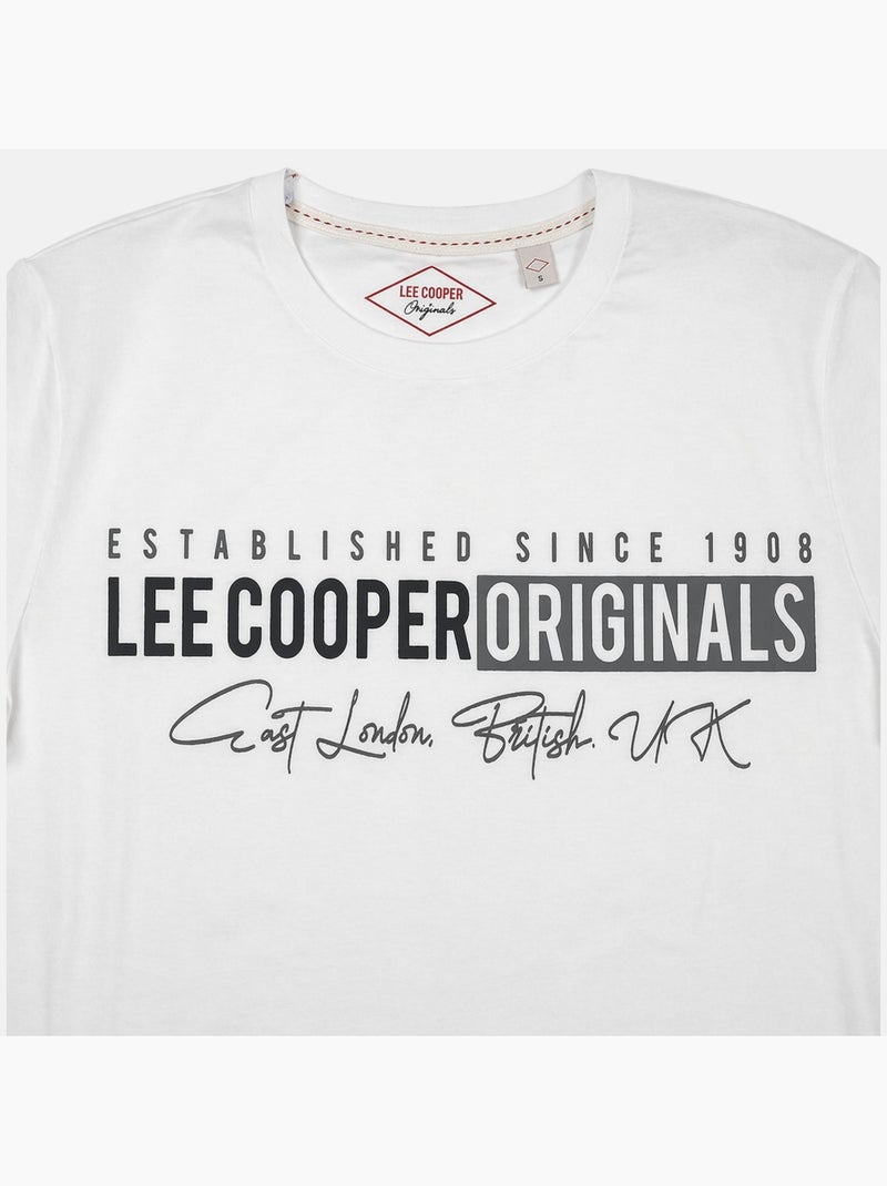 Lee Cooper - T-shirt uomo LEE COOPER a maniche corte Bianco - Kiabi