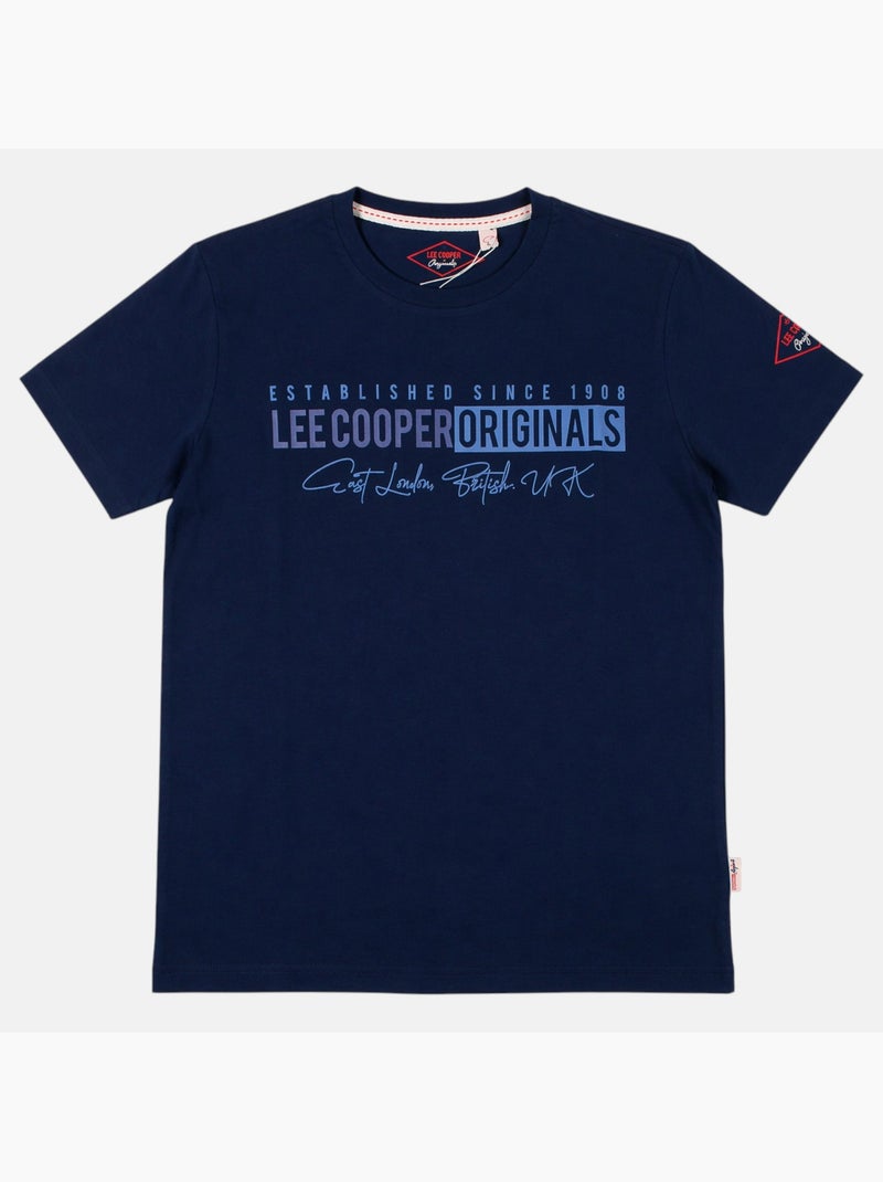 Lee Cooper - T-shirt uomo LEE COOPER a maniche corte Blu marino - Kiabi