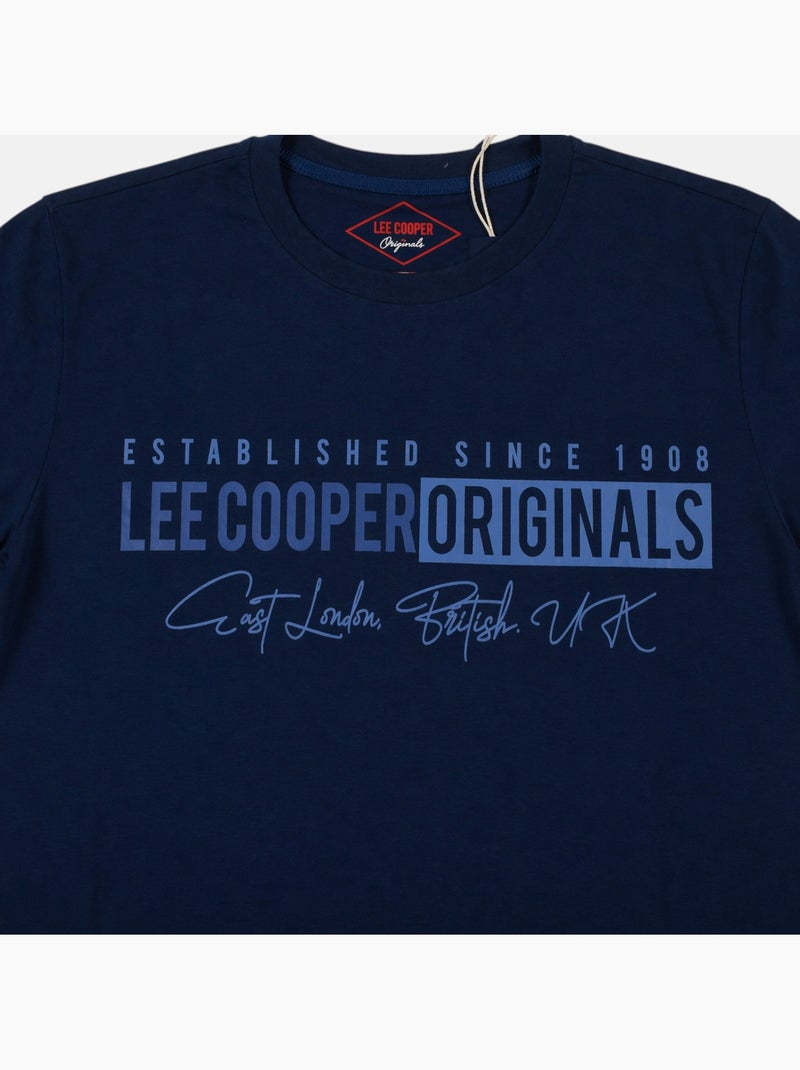 Lee Cooper - T-shirt uomo LEE COOPER a maniche corte Blu marino - Kiabi