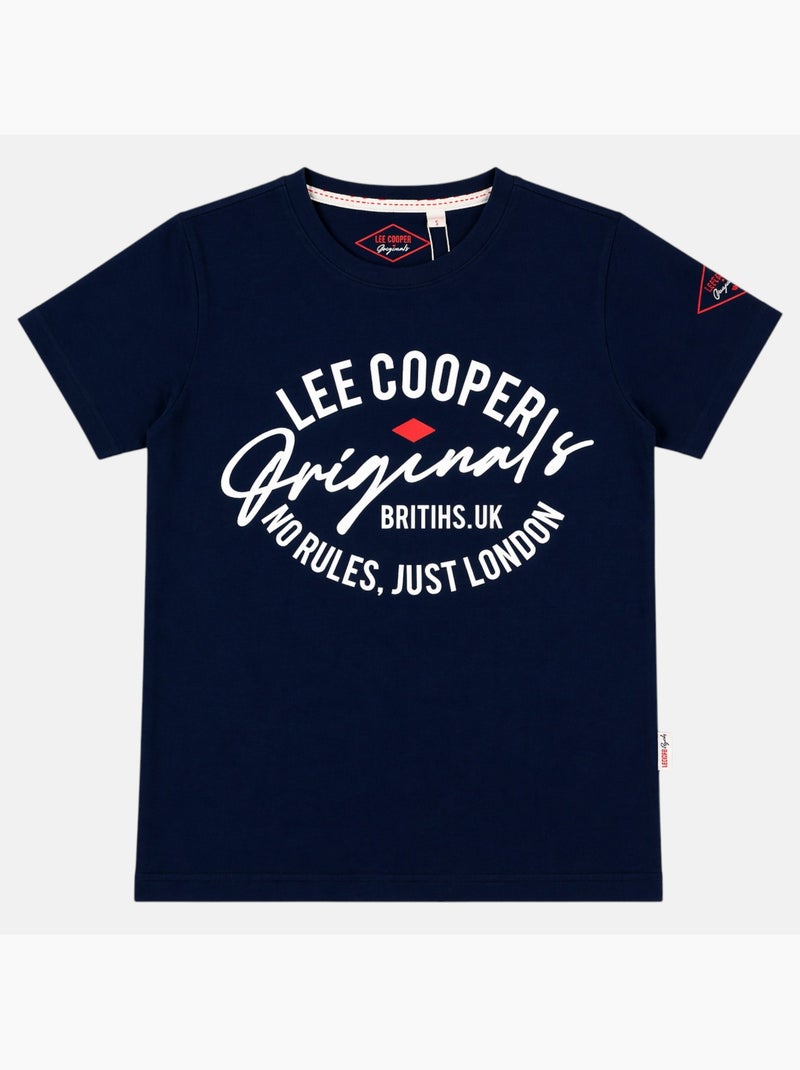Lee Cooper - T-shirt uomo LEE COOPER a maniche corte Blu marino - Kiabi