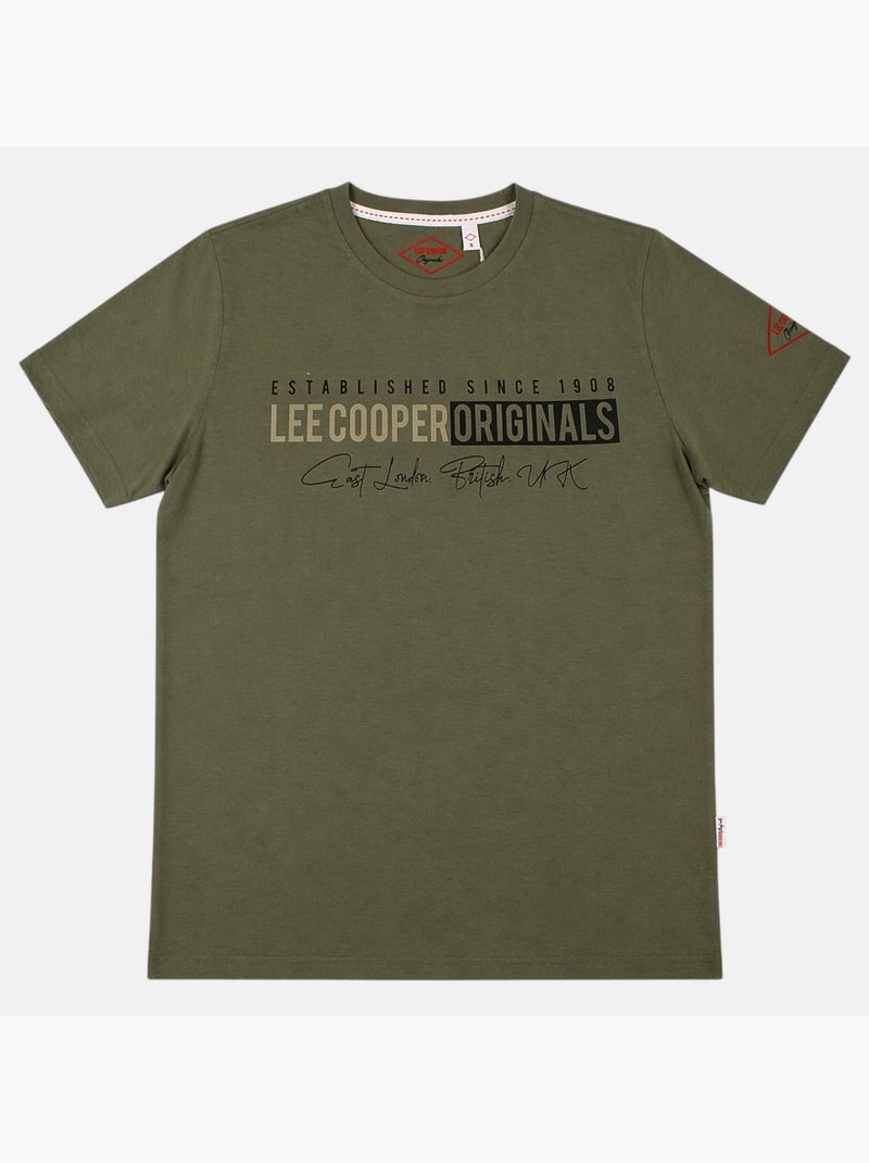 Lee Cooper - T-shirt uomo LEE COOPER a maniche corte Cachi - Kiabi