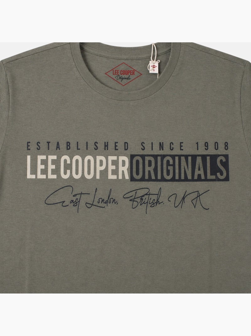Lee Cooper - T-shirt uomo LEE COOPER a maniche corte Cachi - Kiabi