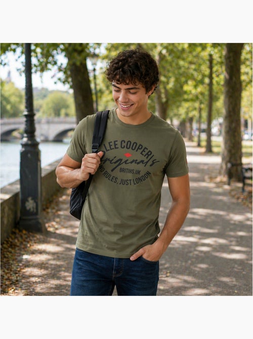 Lee Cooper - T-shirt uomo LEE COOPER a maniche corte - Kiabi Lee Cooper - T-shirt uomo LEE COOPER a maniche corte - Kiabi
