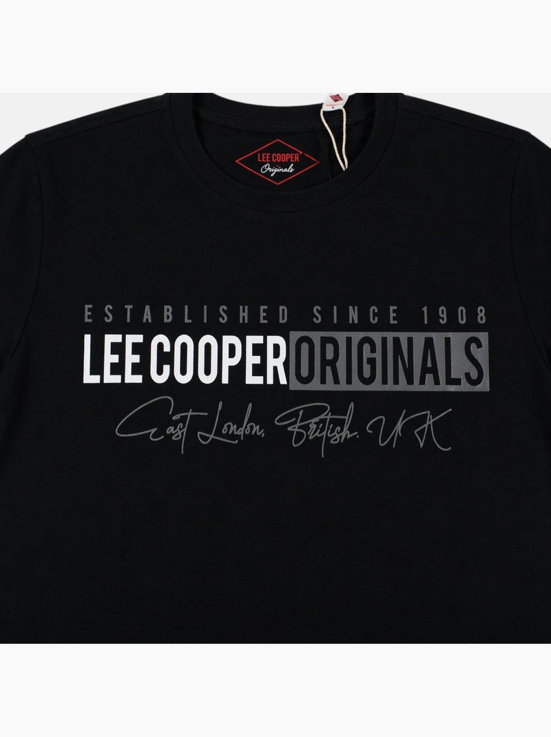 Lee Cooper - T-shirt uomo LEE COOPER a maniche corte Nero - Kiabi