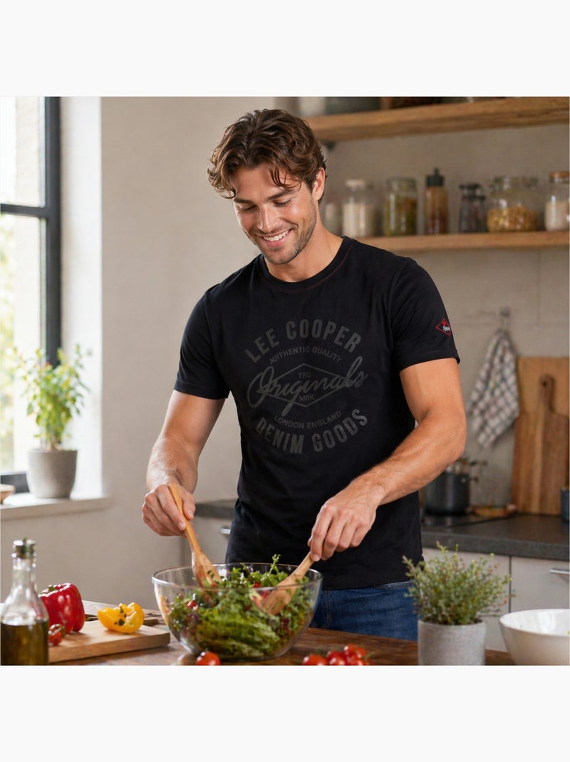 Lee Cooper - T-shirt uomo LEE COOPER a maniche corte Nero - Kiabi