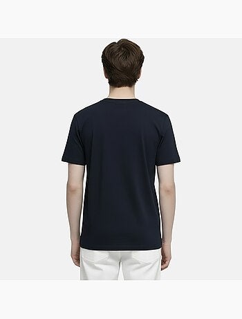 Lee Cooper - T-shirt uomo nero maniche corte con logo embossato