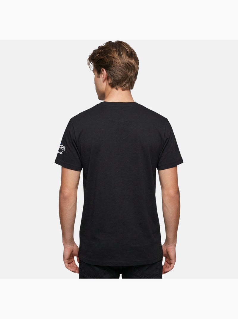 Lee Cooper - T-shirt uomo nero maniche corte con tasca a contrasto Nero - Kiabi