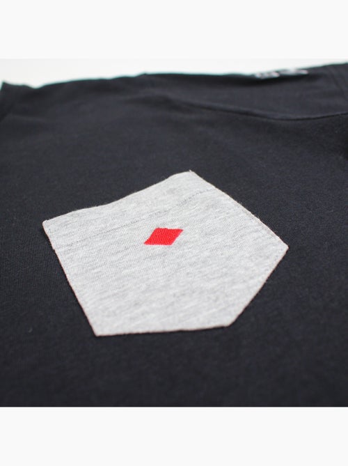 Lee Cooper - T-shirt uomo nero maniche corte con tasca a contrasto - Kiabi