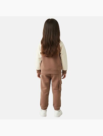 Lee Cooper - Tuta sportiva bambina con una giacca a maniche lunghe e un pantalone jogging