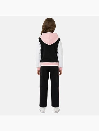 Lee Cooper - Tuta sportiva bambina con una giacca a maniche lunghe e un pantalone jogging