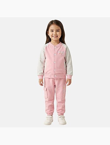 Lee Cooper - Tuta sportiva bambina una giacca a maniche lunghe e un pantalone jogging marca