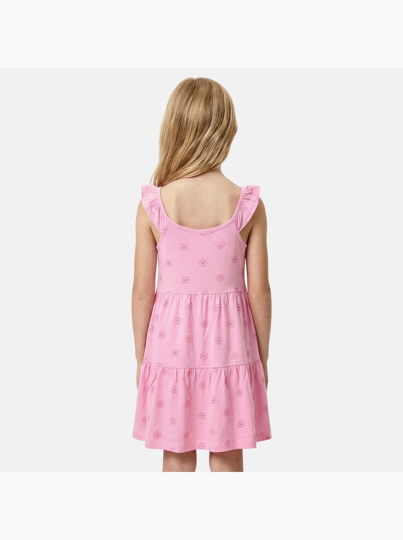 Lee Cooper - Vestito da bambina con spalline con volant Rosa chiaro - Kiabi